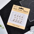 thumbnail image 7 of 100Pcs Ball Post Earring Findings 18K Gold Plated 304 Stainless Steel Ball Studs with Loop Jewelry Making, 7 of 7