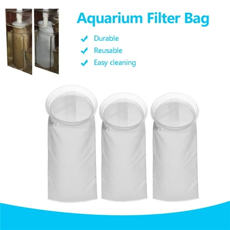 New 25 75mm Aquarium Fish Tank Filter Sump Felt Sock Mesh Net Bag new 25 75mm aquarium fish tank filter sump felt sock mesh net bag micron replacement mesh sock pouch pond bag holder white