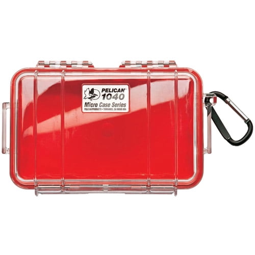 Pelican 1040025170 1040 Stainless Steel Micro Case, Red