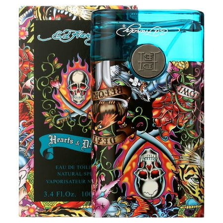 Ed Hardy Hearts & Daggers Cologne,Eau De Toilette Spray For Men 3.4 Oz