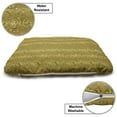 thumbnail image 3 of Damask Pet Bed, Branches in Golden Yellow Tones Scrolling Foliage Stems Classic Rococo Motif, Resistant Pad for Dogs and Cats Cushion with Removable Cover, 24" x 39", Pale Coffee Fawn, by Ambesonne, 3 of 4