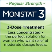 Monistat 3 Day Yeast Infection Treatment for Women, 3 Miconazole Cream Filled Applicators