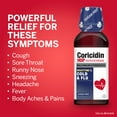 Coricidin HBP Cold & Flu Medicine, Sugar Free Night Liquid, Cherry, 12 fl oz