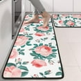 thumbnail image 2 of Kitchen Rugs Sets Of 2,Pioneer Flower Floral Print Pattern Anti Fatigue Kitchen Mat Rugs Non Slip Washable,Decorative Kitchen Floor Mats for Kitchen,Sink,Laundry,17"x47"+17"x47", 2 of 5