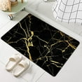 thumbnail image 6 of Diatomaceous Earth Bath Mat,Black Gold Marble Non-Slip Volume Super Absorbent Fast Drying for Bathroom Kitchen Door mat,Eco-Friendly Easy to Clean 17×27.5Inch (43 * 70cm), 6 of 6