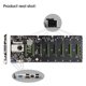 thumbnail image 5 of -D37 Placa Madre de Minería de CPU Tarjeta Adaptadora de Cable de Bajo Consumo de Energía Sunnimix Tarjeta de video de computadora, 5 of 8