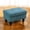 28.5"x19"x17.5" Square Pattern Teal Blue Flannel Ottoman, variant on JESTOP 28.5" Upholstered Ottoman with Storage, Rectangle Fabric Footstool Bench