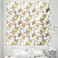 thumbnail image 1 of Tropical Plants Tapestry, Summer Exotic Branch Pattern in Watercolor Style Fruits and Leaves, Fabric Wall Hanging Decor for Bedroom Living Room Dorm, 5 Sizes, White Multicolor, by Ambesonne, 1 of 1