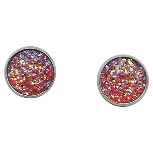 Qarigey Pendientes de aliento para bebé, gotas para los oídos redondas, accesorios de joyería, adornos de acero inoxidable, círculo Type3 NO3