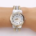 thumbnail image 2 of Blekon Women's Faux Pearl Rope Bracelet Cuff Watch (Two Tone), 2 of 3