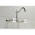thumbnail image 3 of Kingston Brass KS1268PX Heritage Double-Handle Wall-Mount Bridge Kitchen Faucet, Brushed Nickel, 3 of 6