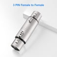 thumbnail image 4 of Adaptador XLR Heams Professional XLR de 3 pines hembra a hembra y macho a macho, 4 of 7