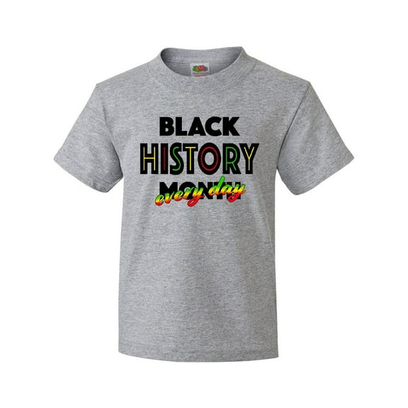 Inktastic Black History Month Every Day Youth T-Shirt