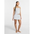 thumbnail image 2 of No Boundaries Cotton Stretch Drop Needle Skirt, Women's XS-XXXL, 2 of 5