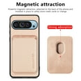 thumbnail image 5 of TECH CIRCLE for Google Pixel 7 case with Card Holder, Magnetic Detachable 2-in-1 Wallet PU Leather Case Ultra Thin Shockproof Protective Cover Compatible with Magsafe for Google Pixel 7,Khaki, 5 of 9