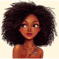 thumbnail image 1 of Pintura de diamante 5D, disfraz afroamericano, niña, digital, redondo, diamante, lienzo artesanal, 14.0 x 14.0 in, 1 of 5