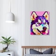 thumbnail image 4 of LHONGY Dog Decor Dog Wall Art Husky Wall Art Poster Animal Wall Decor Animal Pictures Animals Canvas Wall Art Pet Art Husky Art Dog 12x16 in, 4 of 5