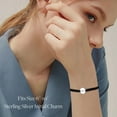 thumbnail image 3 of Initial Bracelets for Women Teen Girls S925 Sterling Silver Letter Initial Adjustable Cute Braided Disc Bracelet for Girls Women Jewelry Gifts, 3 of 6
