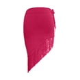 thumbnail image 4 of Vegan Skirt Skirt Overalls for Women Long Pregnancy And Tennis Skirting Board Protectors Solid Color Fringe Triangle For Women Adult Dance Performance Half Length Pink One Size, 4 of 4