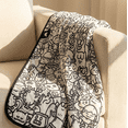 thumbnail image 3 of Color Your Own Cartoon Blanket Black And White Graffiti Interactive Doodle Throw With Cozy Lamb Fleece Back For Creative Fun And Warm Relaxation, 3 of 8
