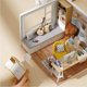 thumbnail image 2 of 1 piece of DIY cabin sunshine study room 1:32 mini collection version assembly cabin ornaments gift creative desktop ornaments handmade gifts, creativ, 2 of 3