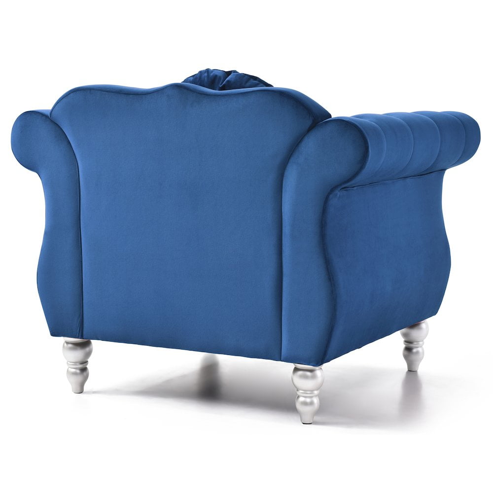 Glory Furniture Hollywood Accent Chair in Navy Blue Color