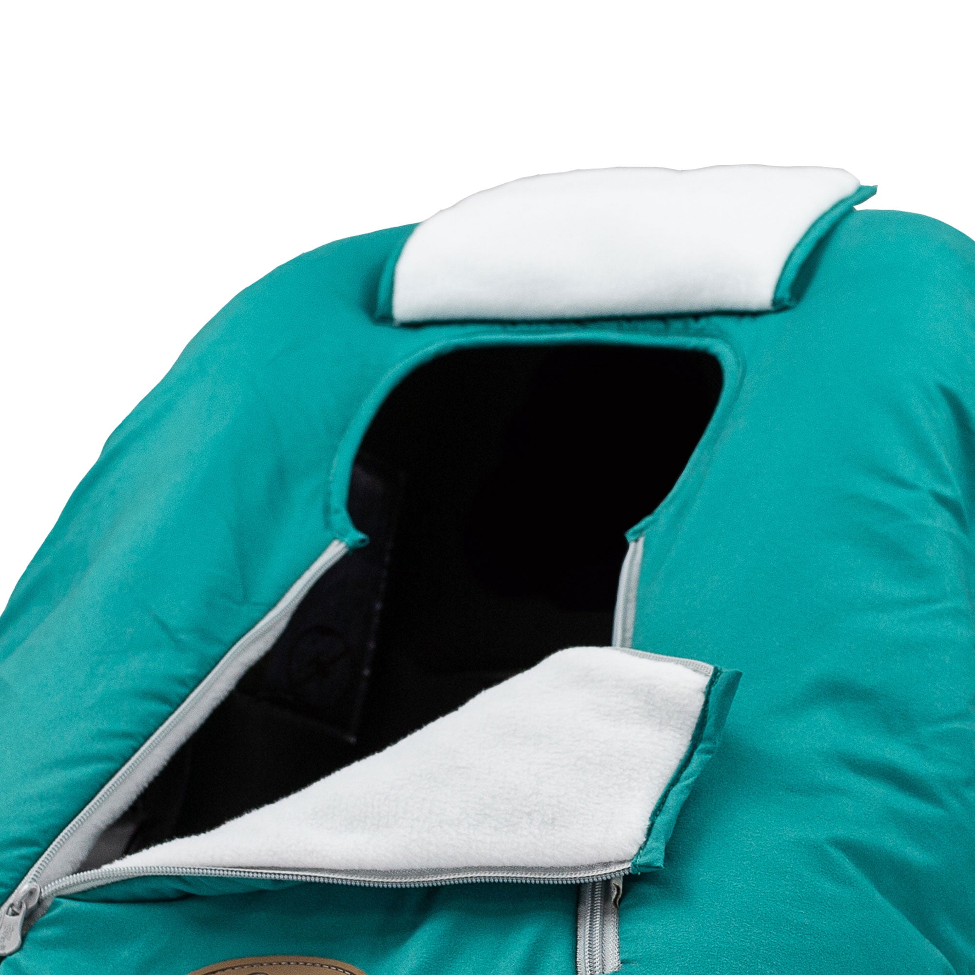 CozyBaby Original Infant Car Seat Cover w/Dual Zippers & Elastic Edge, Teal