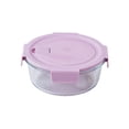 thumbnail image 2 of SSZMDLB Glass Bento Lunch Box, Microwave Safe Food Container for Student, Glass Meal Prep Container for Office, Airtight Fresh Keeping Box, Glass Lunch Container for School, Portable Glass Food Box, 2 of 6