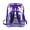 Purple, variant on Bwomeauty Travel Backpack, Heavy Duty Clear Backpack With Large Laptop Compartment, Plastic Bookbags For School, Stadium,Security, Sporting, Womens Gifts, 13x6x17inch