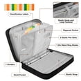 thumbnail image 4 of Haosy Accordion File Organizer Zipper Binder 500 Sheet 6-Tab Expanding File Folder Multi-Pocket 1.2 Inch 3 Ring Cool Colorful Line, 4 of 7