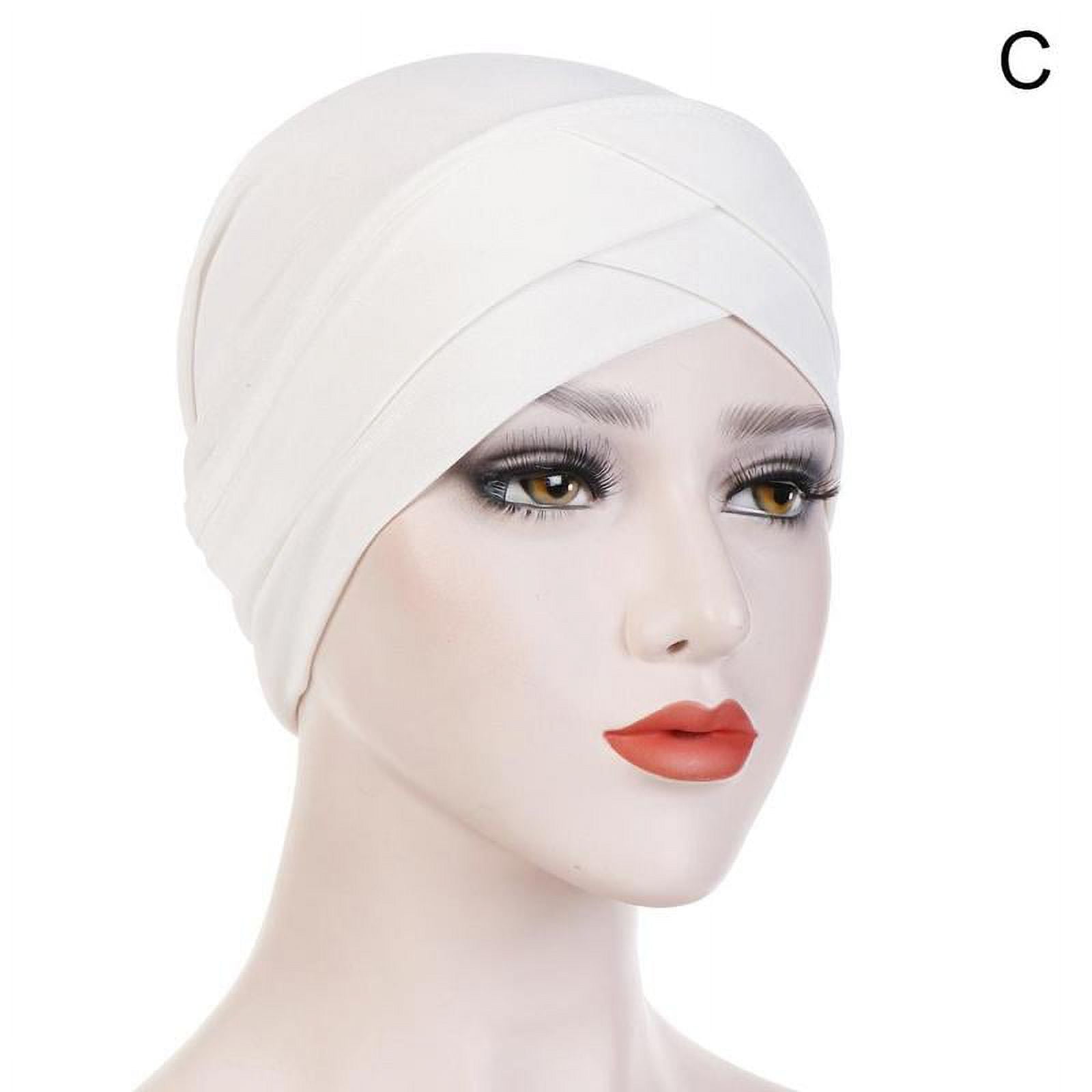 Coton Mercerisé Confort Lot De 4 Bonnets Hijab En Coton Extensible - Réglable, Confortable Et Respirant Pour Femme Musulmane Voile Islamique