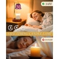 thumbnail image 5 of Funistree Candle Warmer Lamp with Timer and Dimmer, Candle Warmer with 2 50W Bulbs for Jar Candles, Gifts for Women Mom Girlfriend, House Warming Gifts Home Decor, 5 of 6