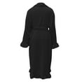 thumbnail image 5 of Breezora Women's Long Hooded Towelling Bathrobe Lightweight Dressing Gown for Sauna and Home Comfort with Soft Feel L Size Black, 5 of 6