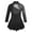 Black, variant on YONGHS Girls Mock Neck Figure Ice Skating Dress Gymnastic Leotard Ballet Dance Skirt 4-14 Black 4