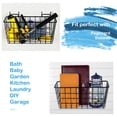 thumbnail image 6 of 6-Pack Pegboard Baskets Cups with Hooks for Garage Workbench Craft Workshop, 6 of 7