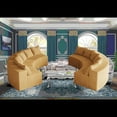 thumbnail image 3 of Plush Corduroy Curved Sectional Sofa with 12 Pillows | Modular Design for Various Spaces, 3 of 6