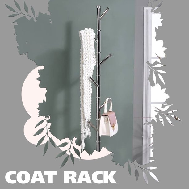 Kings Brand Furniture Hook Metal Freestanding Hall Tree Hat