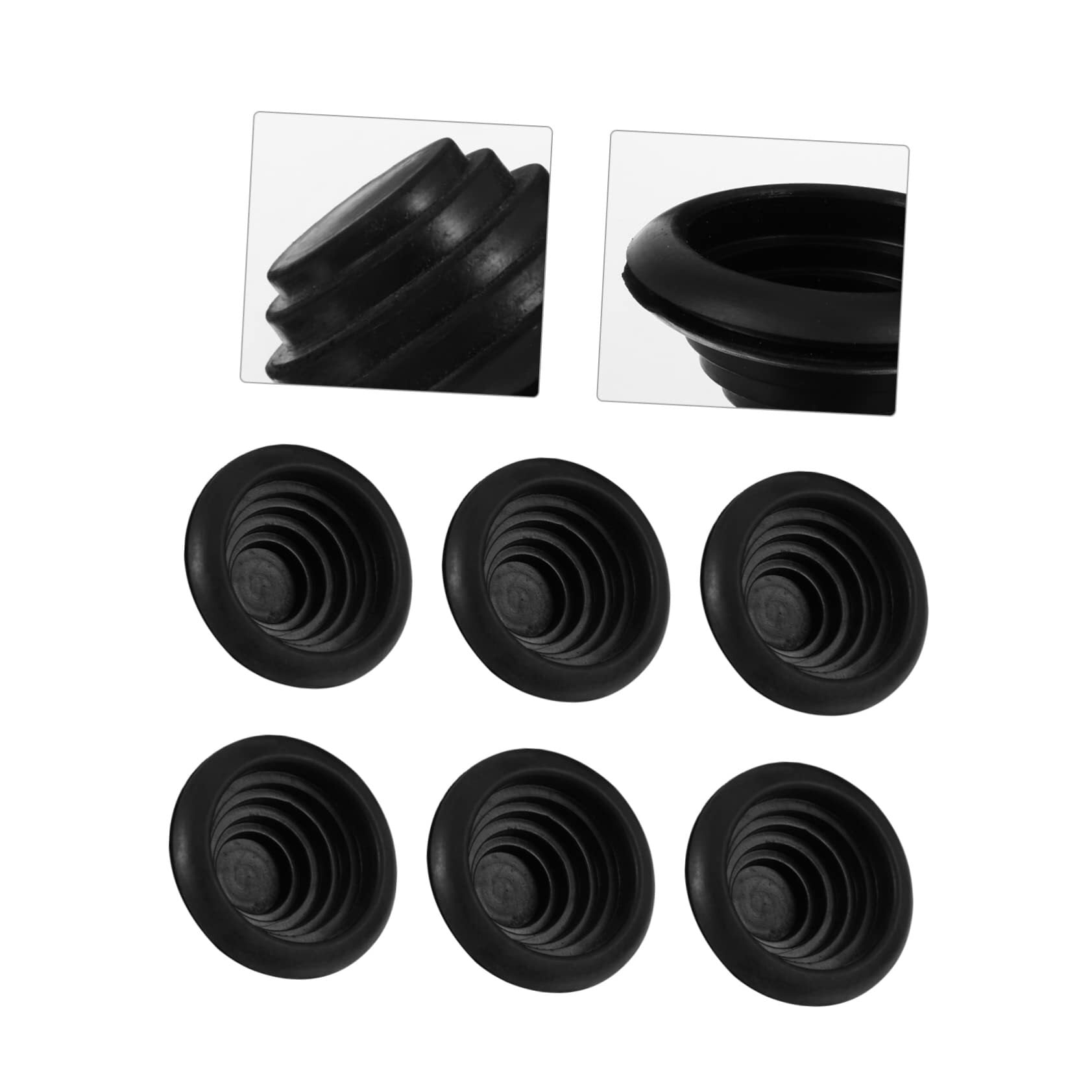 1set Guard Coil Cable Hole Cover Drill Hole Wire Grommets Wire Protection Gasket Table Wire Hole Cable Management Grommet Refillable Caulk Tube Gasket Kit Wires Rubber 10pcs