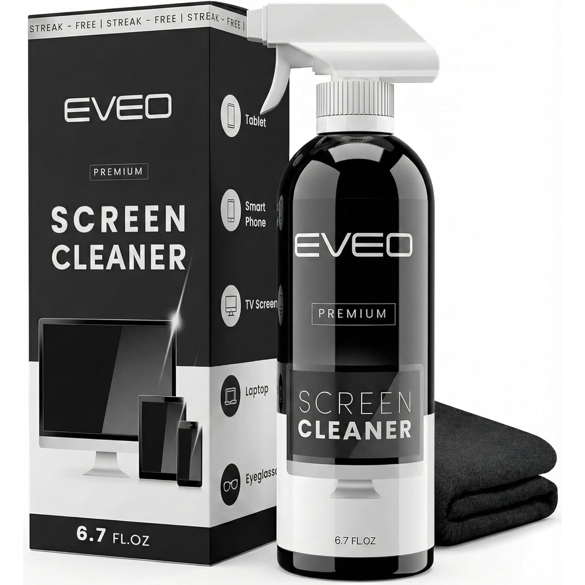 Screen Cleaner Spray - Large Screen Cleaner Bottle - TV Screen Cleaner Computer Screen Cleaner for Laptop Phone Ipad - Computer Cleaning kit Electronic Cleaner (1 Pack)
