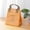 B002- Brown, variant on Large Lunch Bag, Insulated Lunch Tote, Reusable Tote Bag, Tyvek Construction, Thermal Retention, Work Place Use, 12X8 In, Green, 1 Pc