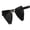 Style 3, variant on ZPAQI Men's Elegant Pearls Chain Black Oversized Bowtie Adjustable Pre Tied Bows Tie