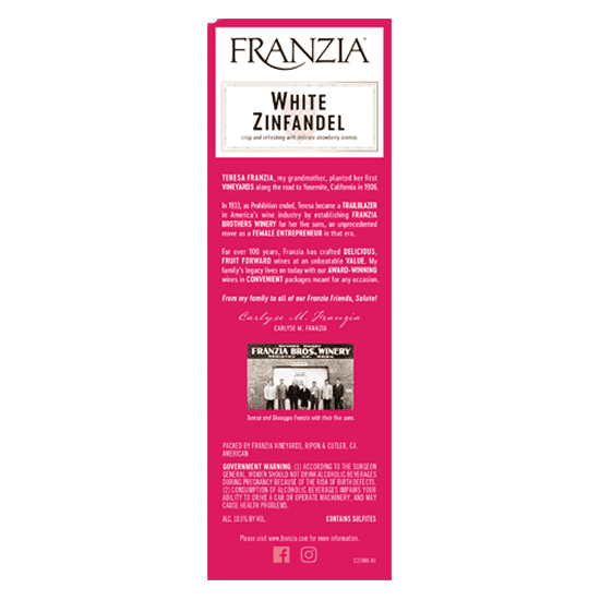 franzia white zinfandel boxed wine price
