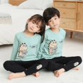 thumbnail image 1 of Pijamas de Navidad para niños y niñas, ropa de dormir de algodón, traje de dibujos animados, invierno, 2020, 1 of 4