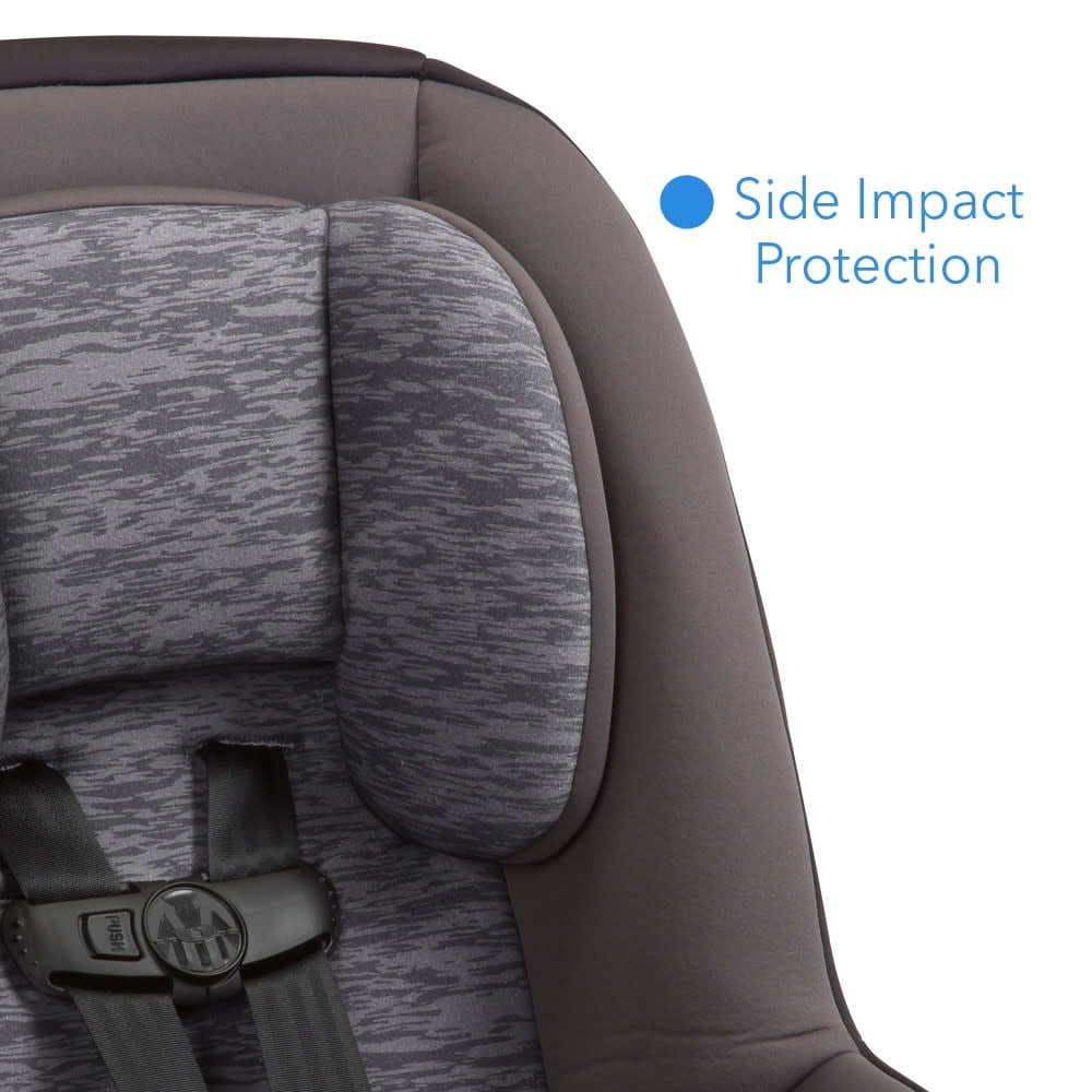 Cosco Mighty Fit 65 DX Convertible Car Seat Heather Onyx Gray 