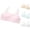 Pink, variant on VOUZZA Training Bra Kids Girls Solid Adjustable Straps Bralettes Wire Free Soft Stretchy Crop Tops Daily Wear Seamless Underwear Bras