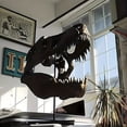 thumbnail image 4 of Dinosaur Skull Statue, Realistic T Rex Dinosaur Head Skull Model in Resin with Metal Stand, Prehistoric Shelf Decor and Desk Display Sculpture for Home Office Aesthetic Decoration, 4 of 10