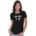 thumbnail image 4 of Funny Wait What Punctuation Joke Womens Slim Fit Graphic Tee Brisco Brands S, 4 of 6