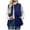 Blue, variant on Women's Outwear Vests, Lightweight Zip up Cotton Padded Gilet, Sleeveless Quilted Jackets with Pockets M