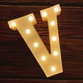 thumbnail image 1 of Luces LED de marquesina con letras, 26 letras del alfabeto iluminadas, letrero con números y letras para bodas, fiestas de cumpleaños, lámpara navideña a pilas, luz nocturna, decoración para el hogar, 1 of 5
