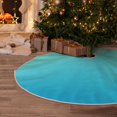 thumbnail image 5 of Sikiie Teal Turquoise Christmas Tree Skirt, Christmas Tree Decorations, Christmas Decor, Tree Mat Decoration(30-48IN)-30", 5 of 6